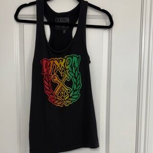 DIXXON Charcoal Tank Top with White Logo